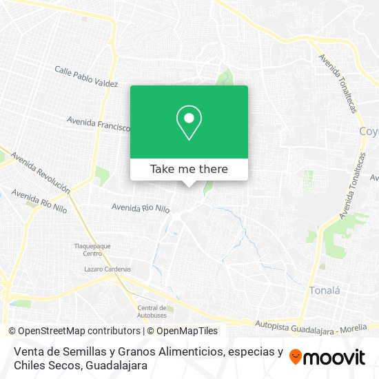 Venta de Semillas y Granos Alimenticios, especias y Chiles Secos map