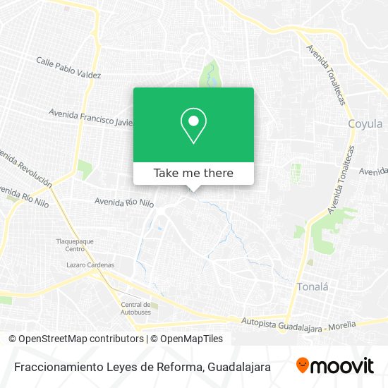 Fraccionamiento Leyes de Reforma map