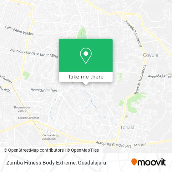 Mapa de Zumba Fitness Body Extreme