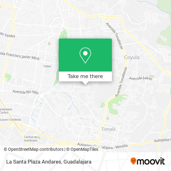 La Santa Plaza Andares map