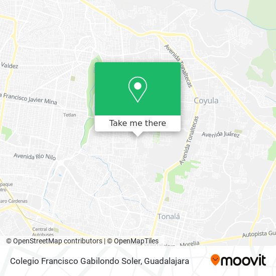 Colegio Francisco Gabilondo Soler map