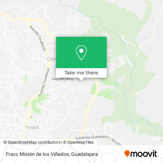Mapa de Fracc Misión de los Viñedos