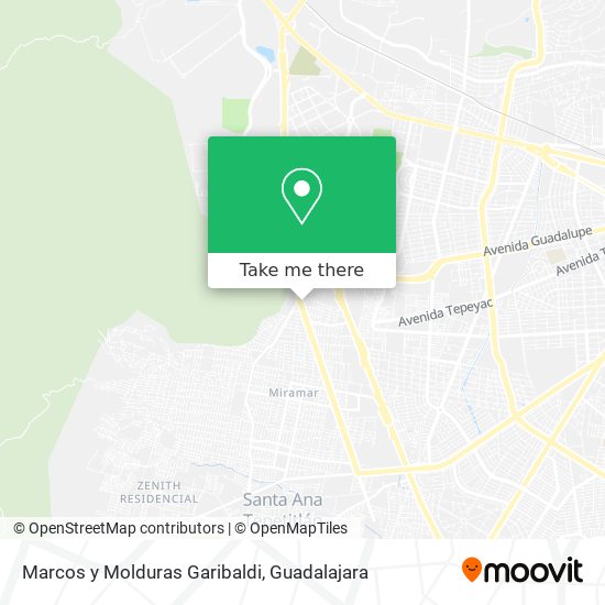 Mapa de Marcos y Molduras Garibaldi