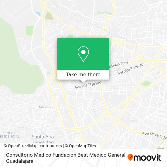 Mapa de Consultorio Médico Fundación Best Medico General