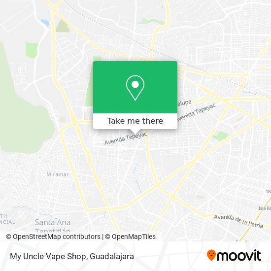 My Uncle Vape Shop map