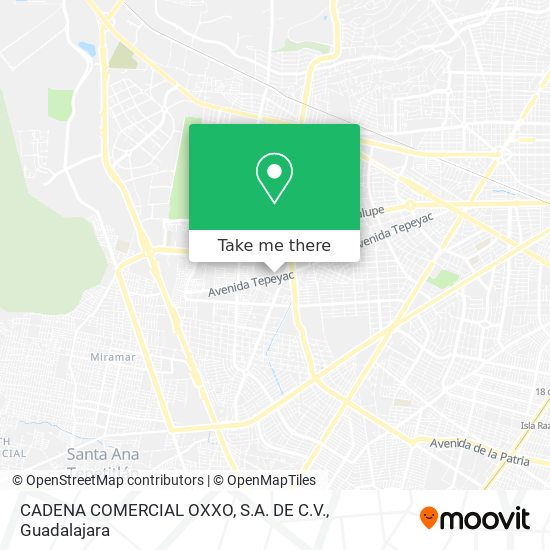 CADENA COMERCIAL OXXO, S.A. DE C.V. map