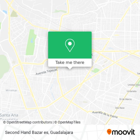 Second Hand Bazar es map