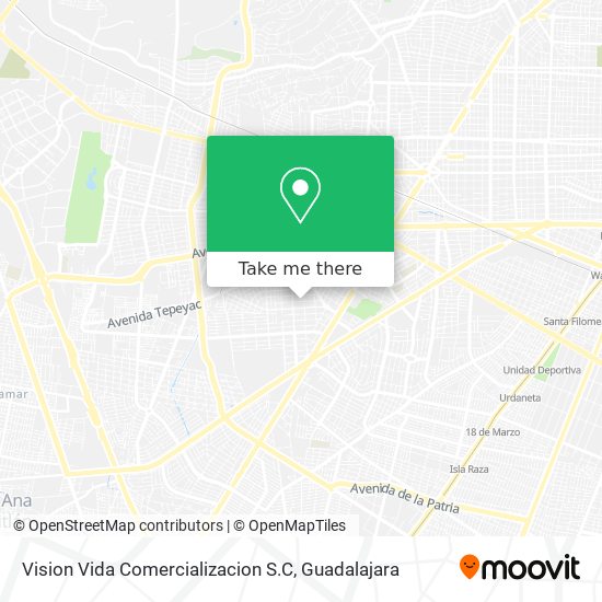 Vision Vida Comercializacion S.C map