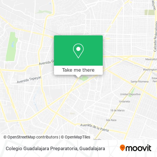 Colegio Guadalajara Preparatoria map