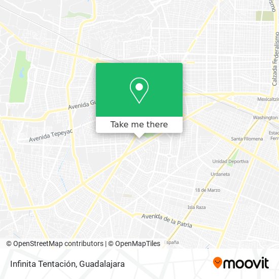 Infinita Tentación map