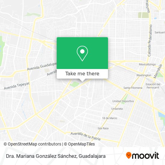 Dra. Mariana González Sánchez map