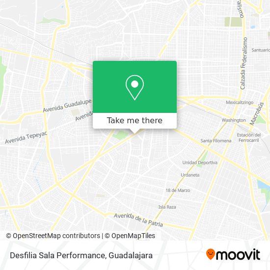 Mapa de Desfilia Sala Performance