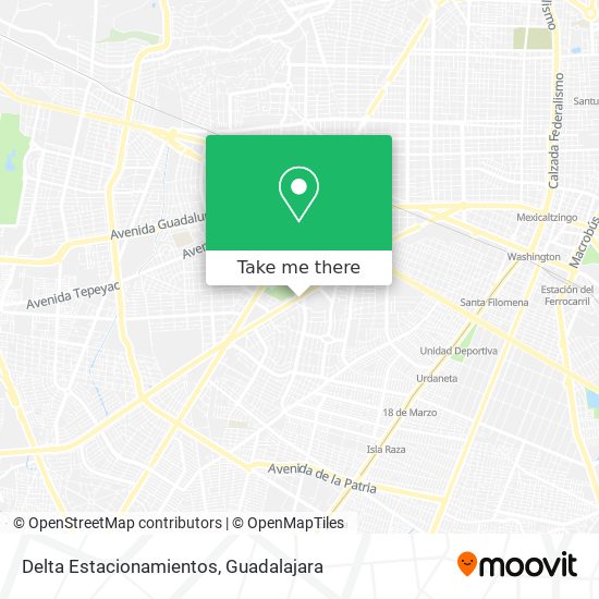 Mapa de Delta Estacionamientos