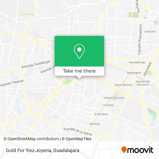 Mapa de Gold For You-Joyería