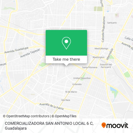 COMERCIALIZADORA SAN ANTONIO LOCAL 6 C map