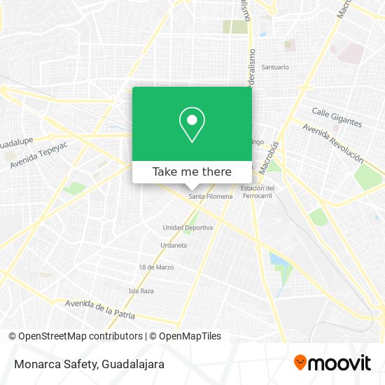 Mapa de Monarca Safety