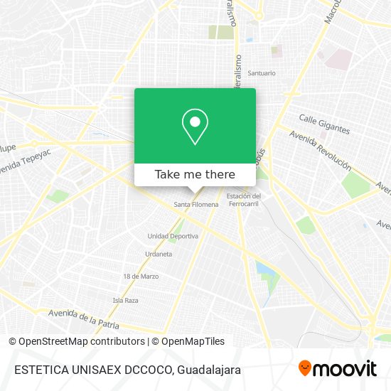 ESTETICA UNISAEX DCCOCO map