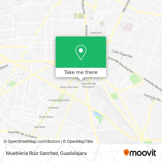 Muebleria Ruiz Sanchez map