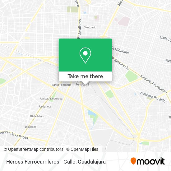 Mapa de Héroes Ferrocarrileros - Gallo