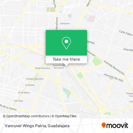Vancuver Wings Patria map