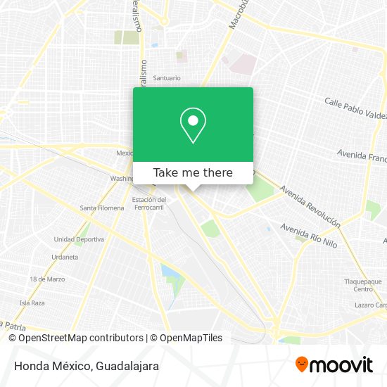 Mapa de Honda México