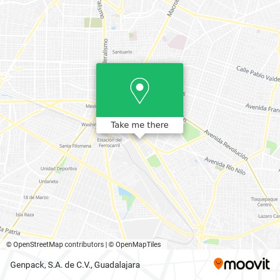 Genpack, S.A. de C.V. map