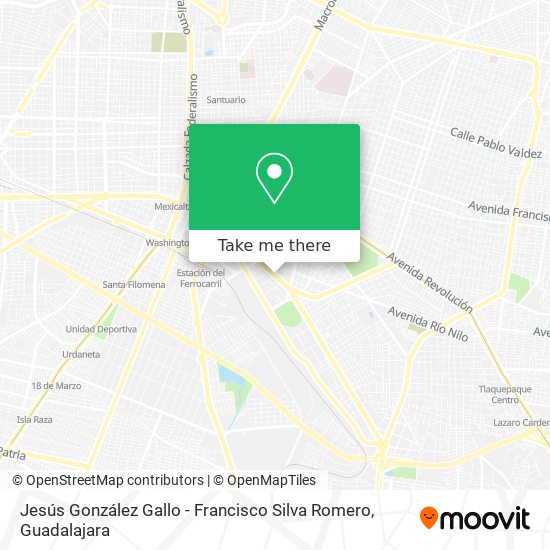 Jesús González Gallo - Francisco Silva Romero map