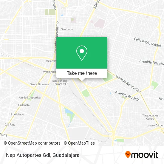 Nap Autopartes Gdl map
