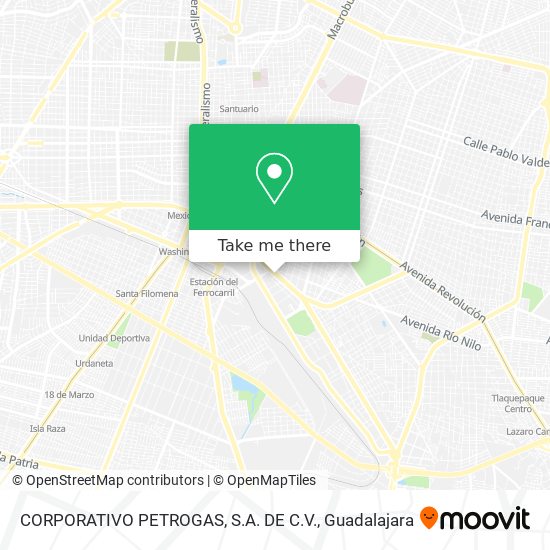 CORPORATIVO PETROGAS, S.A. DE C.V. map