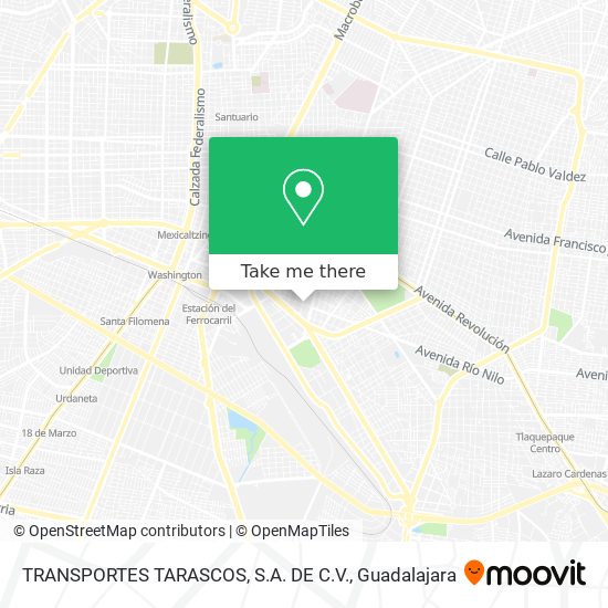 TRANSPORTES TARASCOS, S.A. DE C.V. map