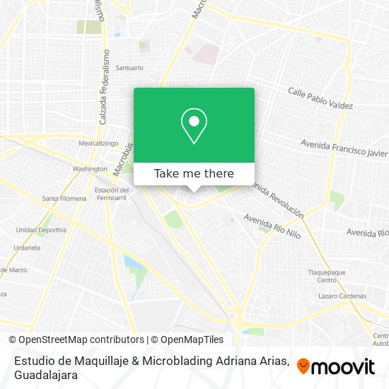 Estudio de Maquillaje & Microblading Adriana Arias map