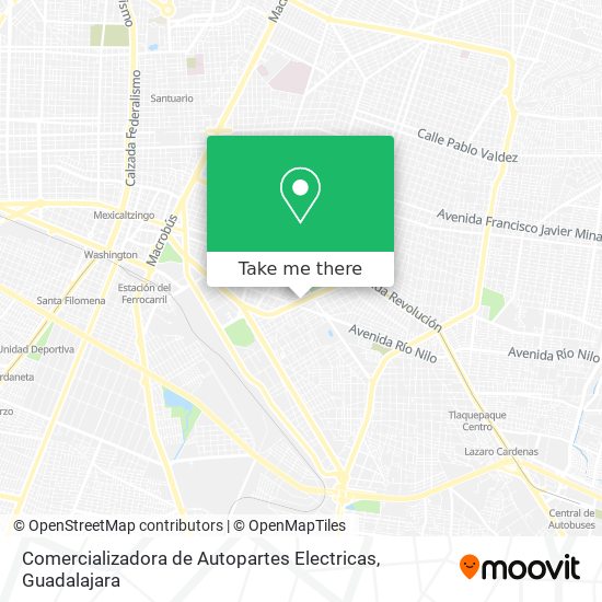 Mapa de Comercializadora de Autopartes Electricas