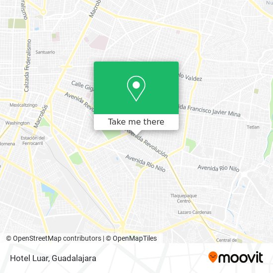 Mapa de Hotel Luar