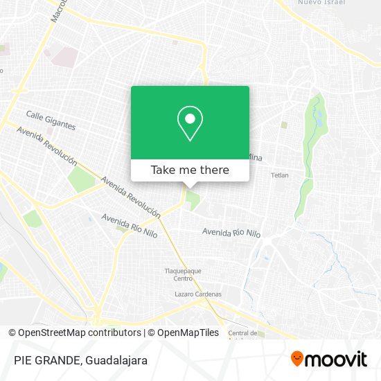 Mapa de PIE GRANDE