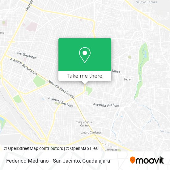 Federico Medrano - San Jacinto map