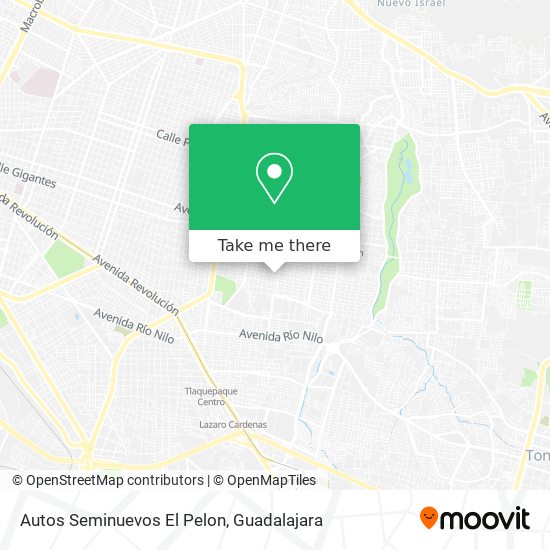 Autos Seminuevos El Pelon map