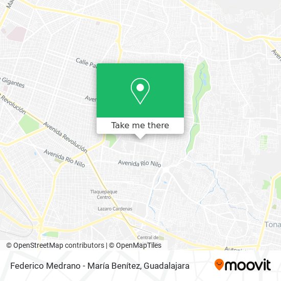 Federico Medrano - María Benítez map