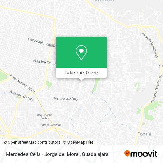 Mercedes Celis - Jorge del Moral map