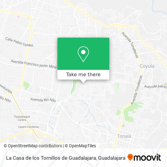 Mapa de La Casa de los Tornillos de Guadalajara