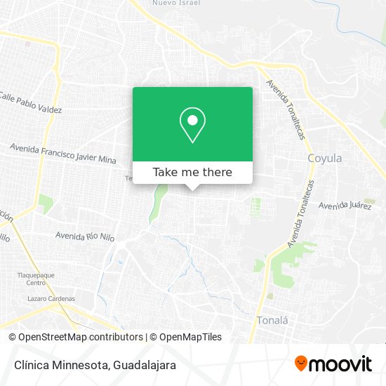 Clínica Minnesota map