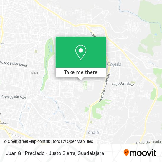 Mapa de Juan Gil Preciado - Justo Sierra