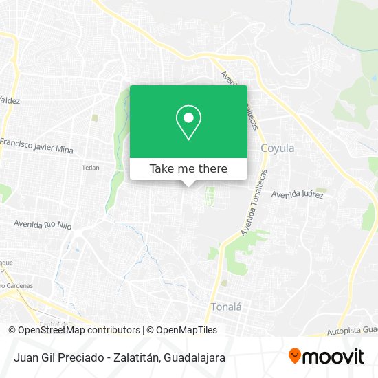 Mapa de Juan Gil Preciado - Zalatitán