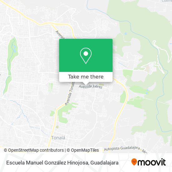 Mapa de Escuela Manuel González Hinojosa