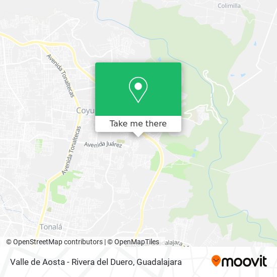 Mapa de Valle de Aosta - Rivera del Duero
