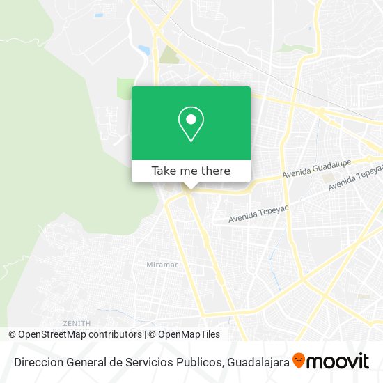 Mapa de Direccion General de Servicios Publicos