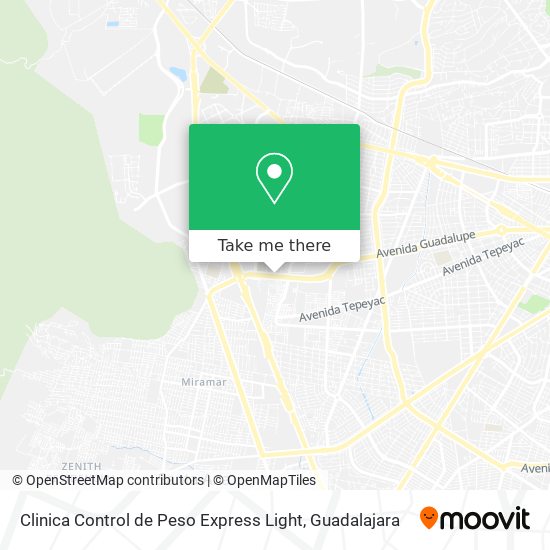 Clinica Control de Peso Express Light map