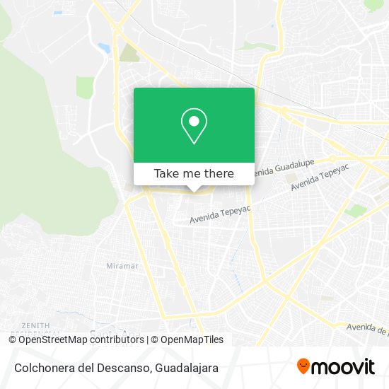 Colchonera del Descanso map