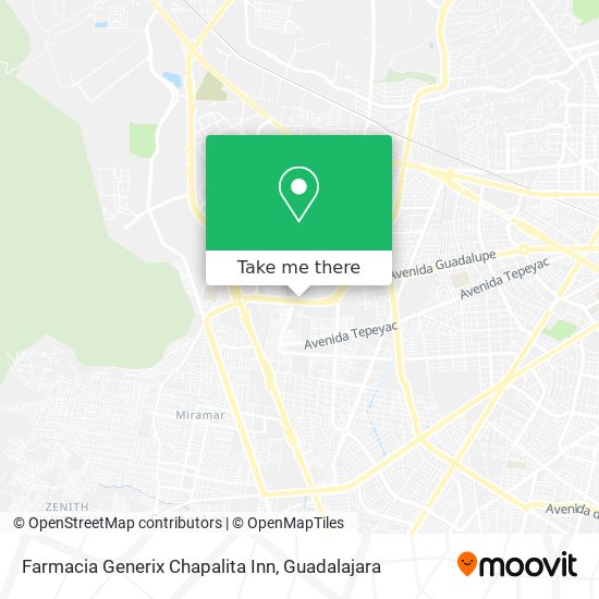 Farmacia Generix Chapalita Inn map
