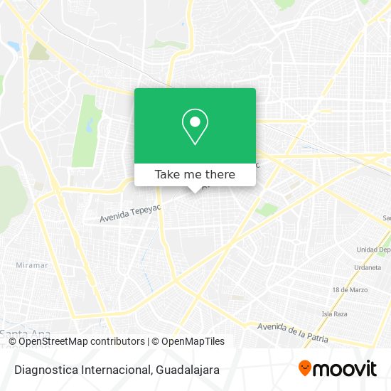 Diagnostica Internacional map
