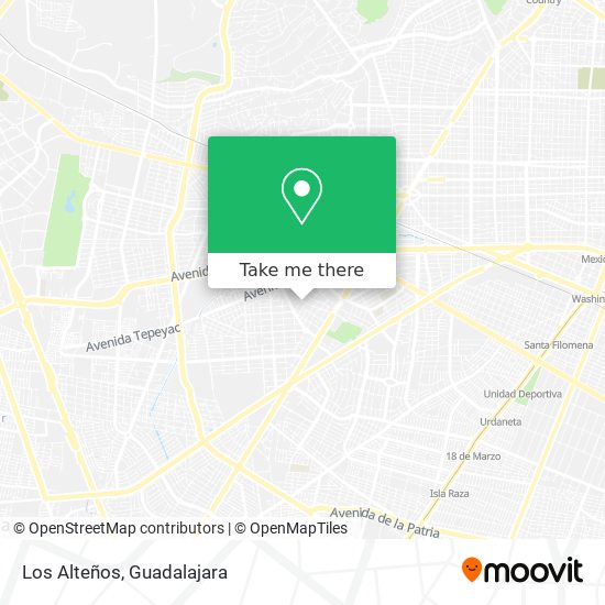 Mapa de Los Alteños